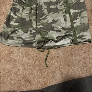 Lucky Brand Kids Green Camouflage Shorts